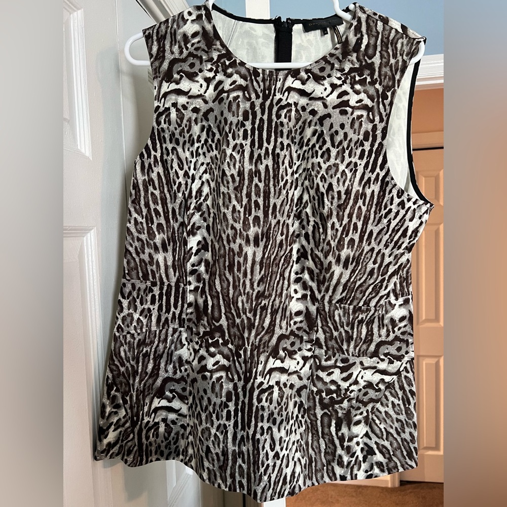 Donna Karan animal print top